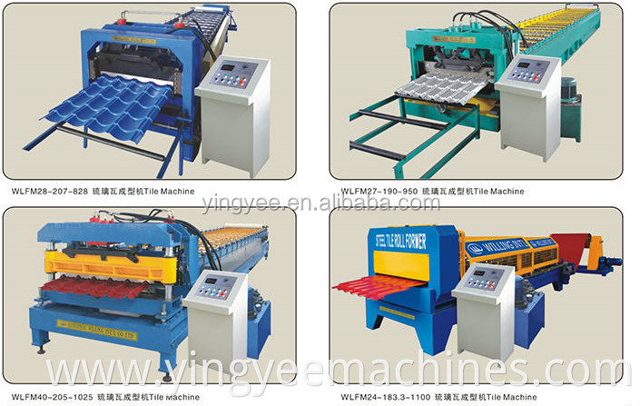 Most popular High efficiency glazed tile roof tile roll forming machine